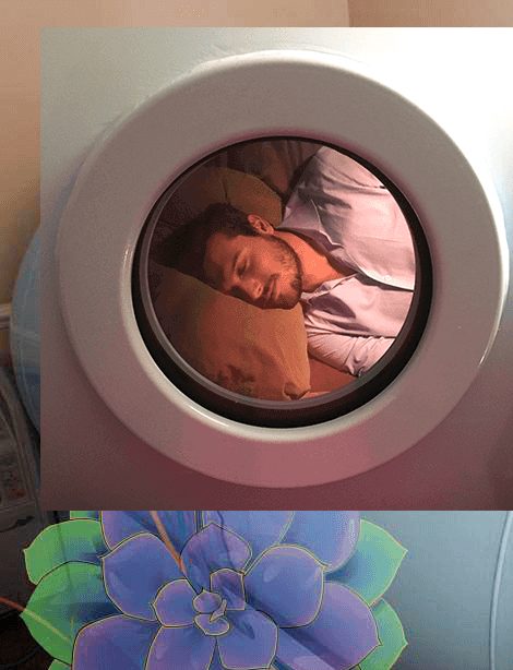 Interior of the hyperbaric oxygen chamber at Wellness Origin Spa